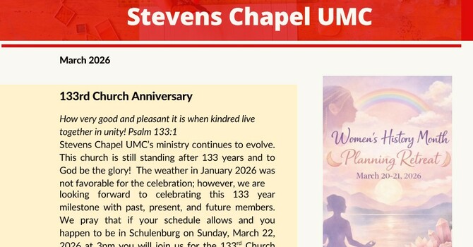 March 2026 -  Newsletter image