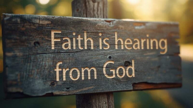 Faith is Hearing From God