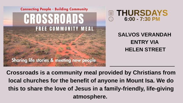 CROSSROADS - FREE COMMUNITY MEAL