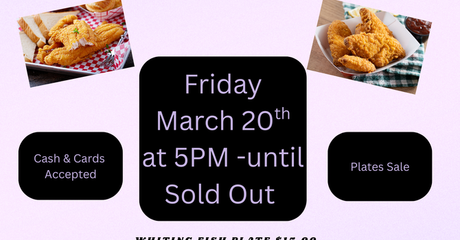 Fish Fry and Chicken Wing Plate Sale 