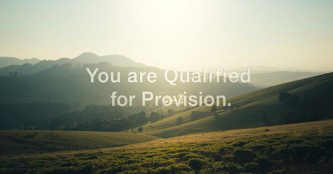 You Are Qualified for Provision image