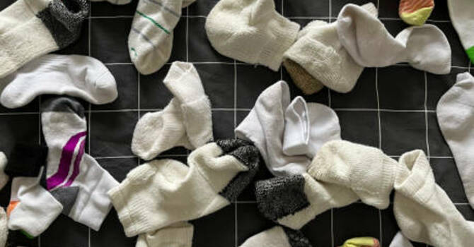 Testimony--You are in my Dad's house; I have my socks, you have yours