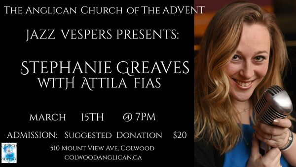 Jazz Vespers This Sunday @ 7 PM!