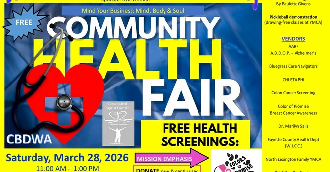 CBDWA HEALTH FAIR