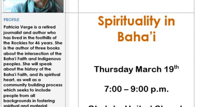 Foothills Spiritual Life Centre presents