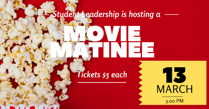 CRCS MOVIE MATINEE - March 13th: 3-4:30 pm