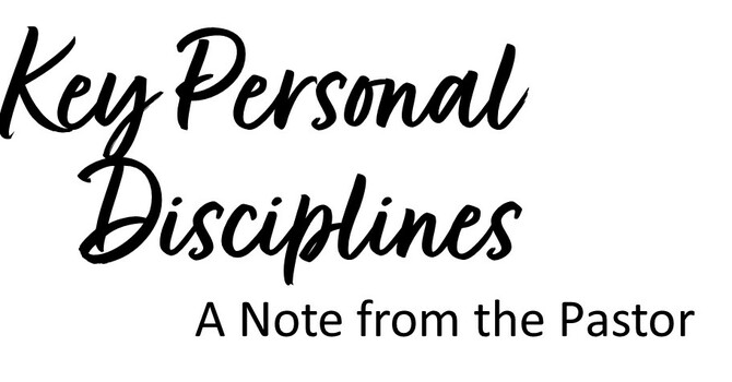 A Note from the Pastor image