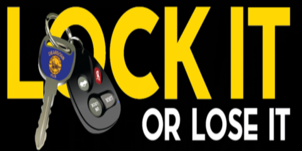 Best to lock any valuables in your trunk.