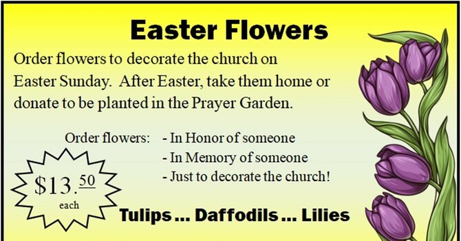 Easter Flower Orders Due