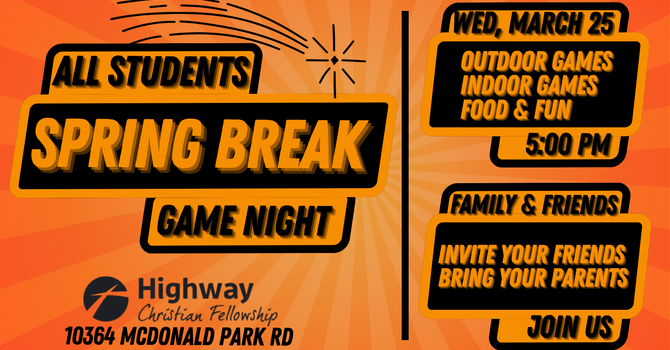 SPRING BREAK - Game Night