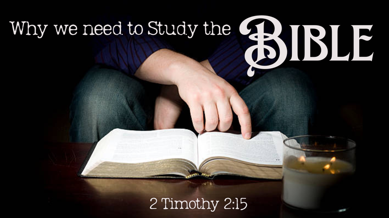 Why We Need to Study the Bible