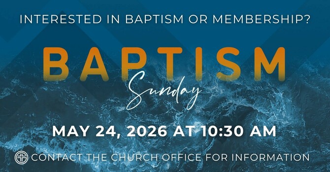 Baptism Sunday