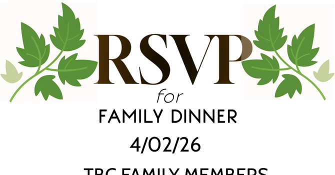 Holy Thursday Family Dinner