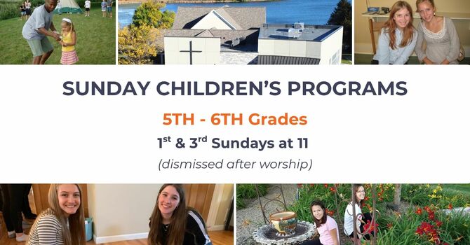CANCELLED: Grades 5 & 6 Sunday School