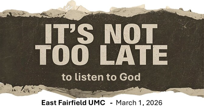It's Not Too Late to Listen to God image