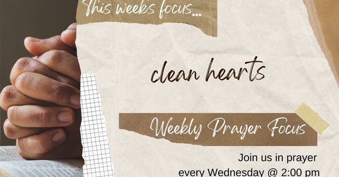 This Week's Prayer Focus