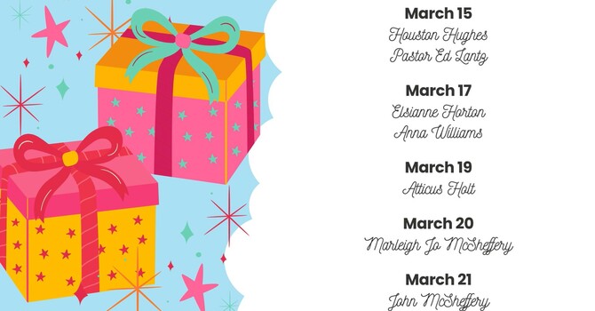 This Week's Birthdays image