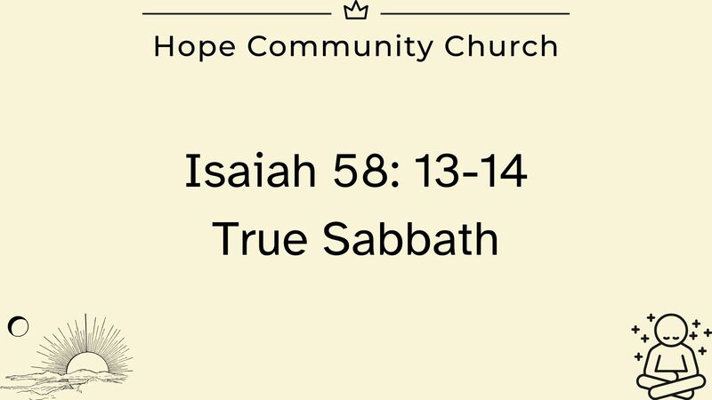 True Sabbath