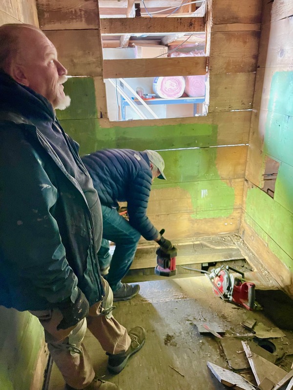 Plumbing Work Begins at Danforth Cottage