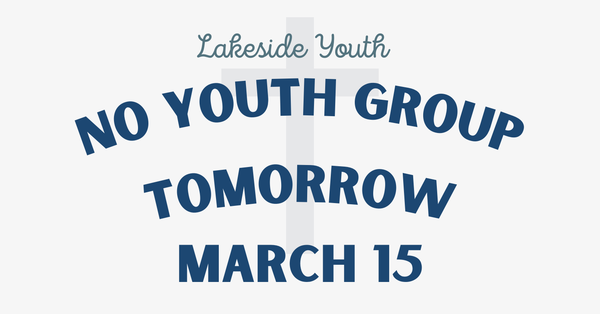 No Youth Group or Confirmation