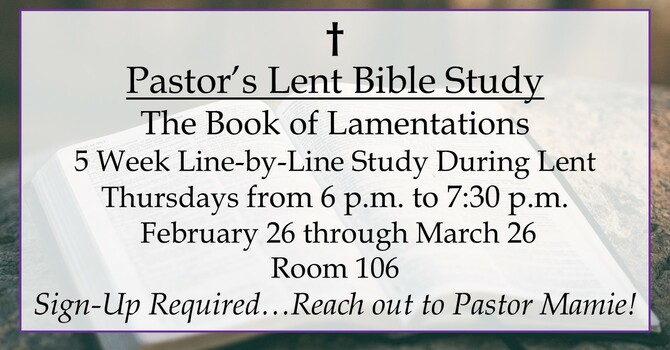 Pastor's Bible Study