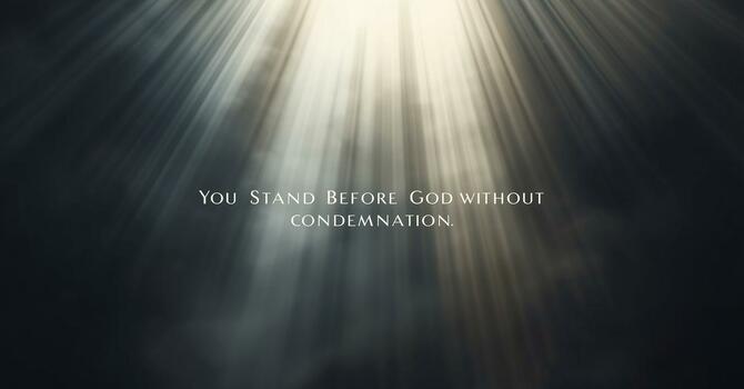 You Stand Before God Without Condemnation image