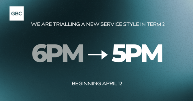 GBC Sunday 5:00 PM Service