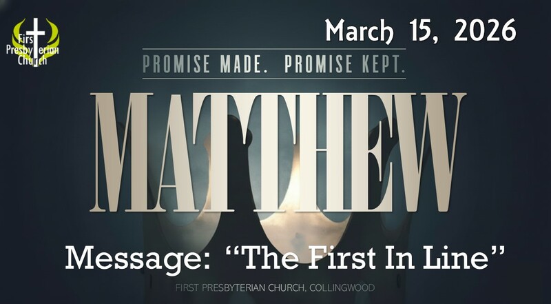 Sunday March 15 Worship Service