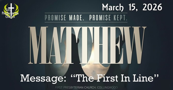 Sunday March 15 Message