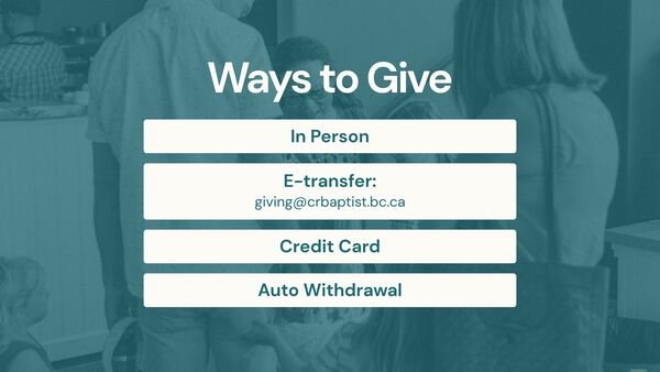 Here are some ways to give