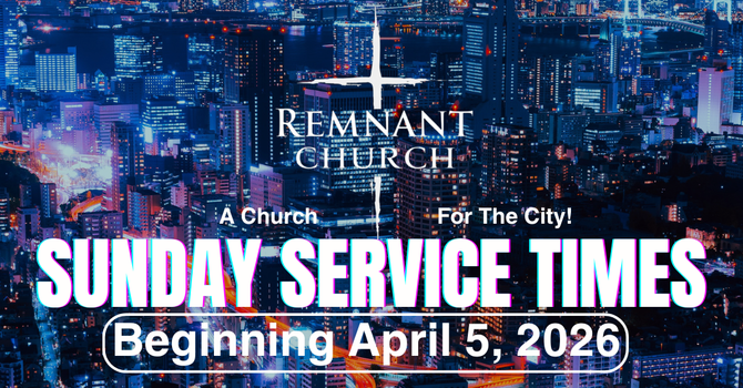 New Sunday Service Times image
