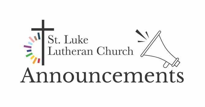 Announcements for March 12, 2026