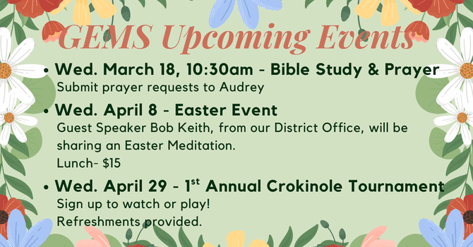 GEMS Upcoming Events image