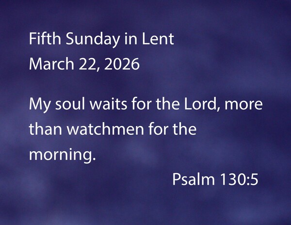 Fifth Sunday in Lent