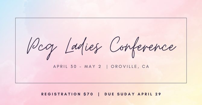 PCG Spring Ladies Conference 