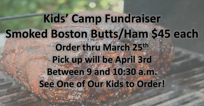 Kids' Smoked Ham and Boston Butt Fundraiser