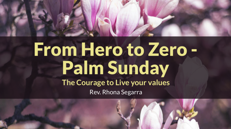 From Hero to Zero - Palm Sunday