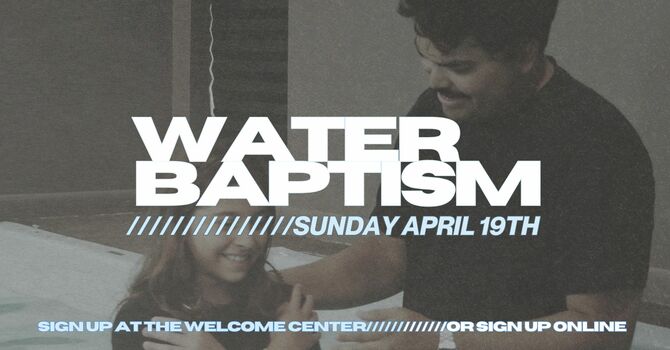 Baptism Sunday