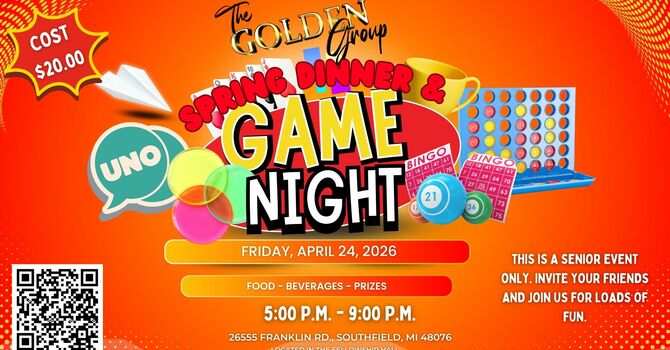 Golden Group Spring Dinner & Game Night