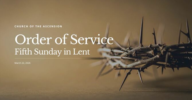 Order of Service: Sunday, March 22, 2026