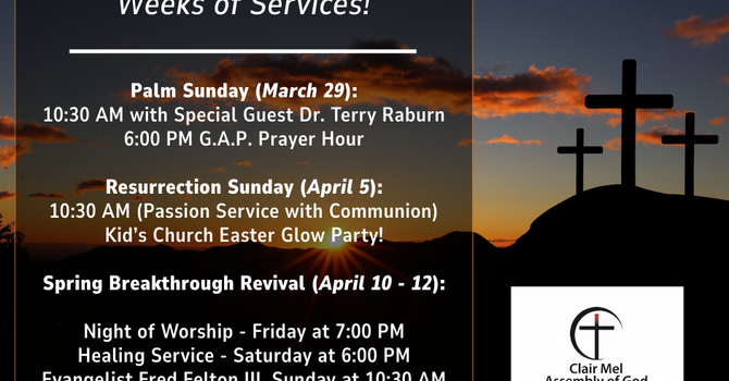 Join Us for 3 Weeks of Powerful Services