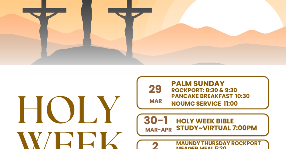 Holy Week Virtual Bible Study