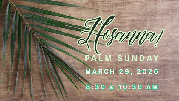 Palm Sunday and Potluck