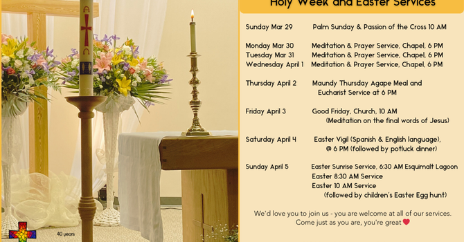 Holy Week & Easter Services
