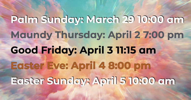Holy Week Services