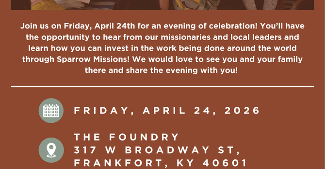 Sparrow Missions Spring Fundraiser