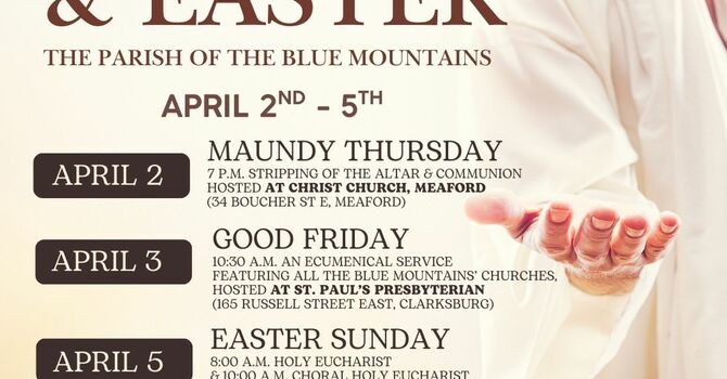 Holy Week and Easter Services image