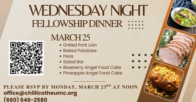Wednesday Night Fellowship Dinner