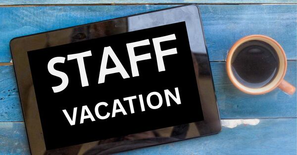 Staff vacation notice