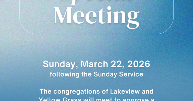 Special Congregational Meeting